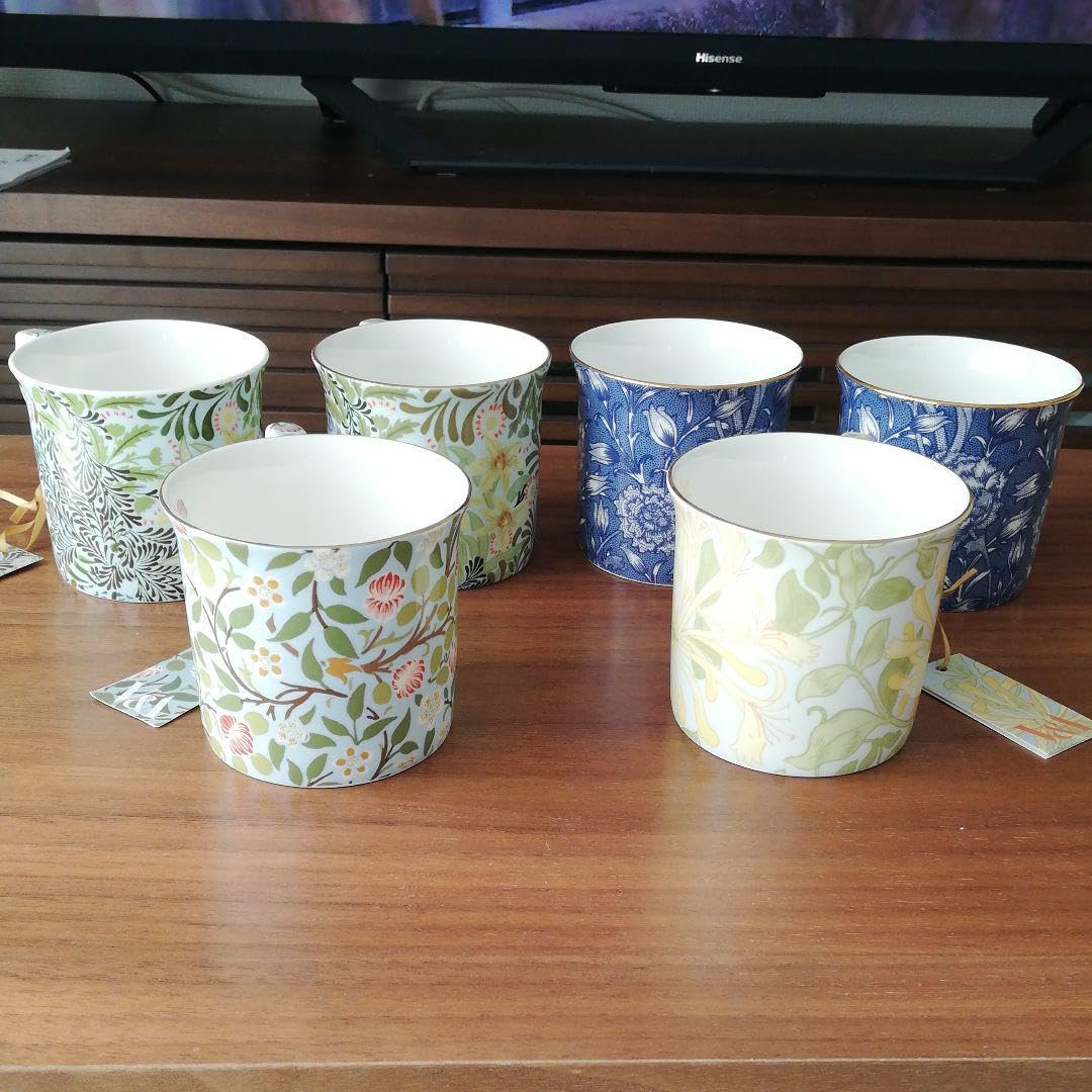 ウィリアムモリス　マグカップ　カップ　コップ　陶器　花　フラワー　自然　金縁 Amazon | ウィリアムモリス マグカップ カップ コップ 陶器 花